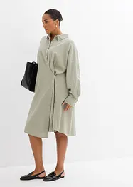 Asymmetrische overhemdblouse van viscosemix, bonprix