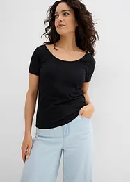 T-shirt met diepe halslijn achter, bonprix