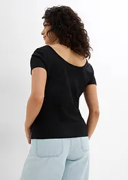 T-shirt met diepe halslijn achter, bonprix
