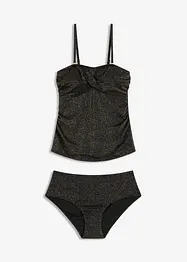 Tankini met gouddraad (2-dlg. set), bonprix