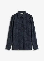 Blouse van jaquard chiffon, bonprix