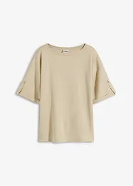 Shirt met viscose en glanzende print, bonprix