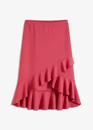 Jersey rok met volants, bonprix