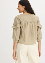 Lichte blouse met volants, bonprix