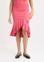 Jersey rok met volants, bonprix
