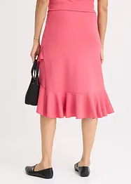 Jersey rok met volants, bonprix