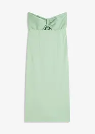 Strapless jurk met glanzend satijn, bonprix