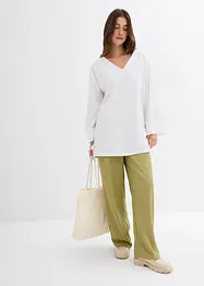 Oversized shirt van een elastische katoenmix, bonprix