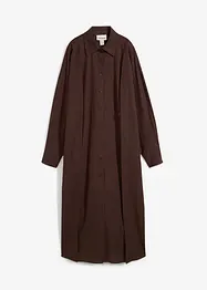 Oversized overhemdjurk van een viscosemix, bonprix