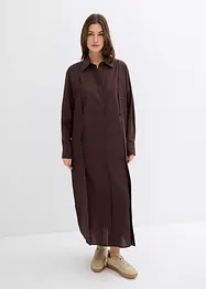 Oversized overhemdjurk van een viscosemix, bonprix