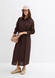Oversized overhemdjurk van een viscosemix, bonprix
