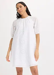 Jurk met broderie anglaise, bonprix