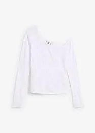 Off shoulder shirt in ausbrenner look, bonprix