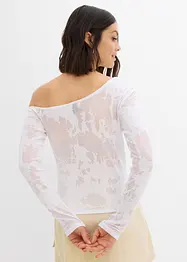 Off shoulder shirt in ausbrenner look, bonprix
