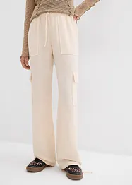 Cargo broek in vloeiende stof, bonprix