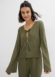 Shirtvest van bar crêpe, bonprix