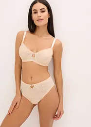 Minimizer bh met beugel en 2-kleurig lurex kant, bonprix