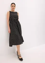 Midi jurk met bindceintuur, bonprix