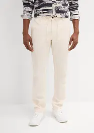 Regular fit chino met linnen, straight, bonprix