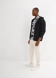 Regular fit chino met linnen, straight, bonprix
