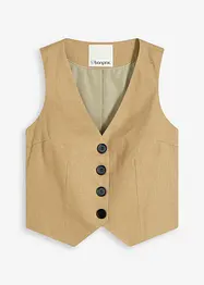 Gilet met linnen, bonprix