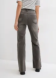 Straight jeans, high waist, split, bonprix