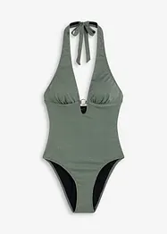 Halter badpak met glansgaren, bonprix