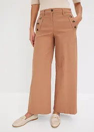 Twill broek met sierknopen, bonprix