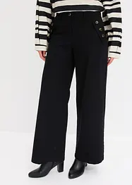 Twill broek met sierknopen, bonprix