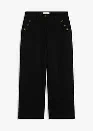 Twill broek met sierknopen, bonprix