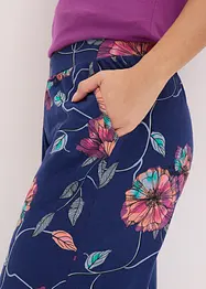 Culotte pyjamabroek met steekzakken en viscose, bonprix