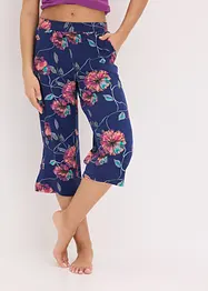 Culotte pyjamabroek met steekzakken en viscose, bonprix