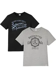 T-shirt (set van 2), bonprix