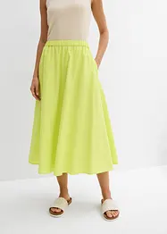 Midirok van een soepel vallende linnenmix, bonprix