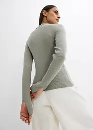 Gebreid vest van viscosemix, bonprix