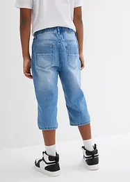 Jongens lang instap jeans bermuda, slim fit, bonprix