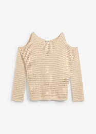 Boxy ajour trui met cut-outs, bonprix