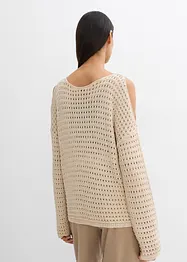 Boxy ajour trui met cut-outs, bonprix