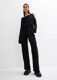 Boxy ajour trui met cut-outs, bonprix