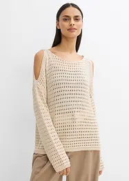 Boxy ajour trui met cut-outs, bonprix