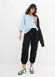 Wijde blazer in een mix van linnen en viscose, bonprix