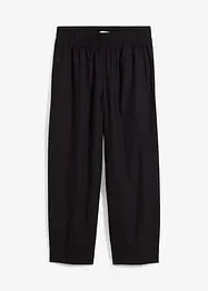 Slip-on broek met linnen, 7/8 lengte, bonprix