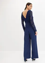 Jumpsuit met kant en kleine ketting, bonprix