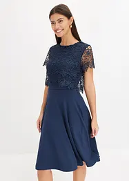 Midi jurk met kant, bonprix
