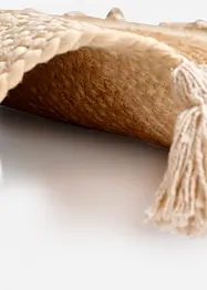 Rond vloerkleed met franjes, bonprix