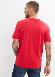 Henley shirt, korte mouw (set van 2) van biologisch katoen, bonprix