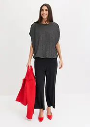 Shirt van lurex met drapering, bonprix