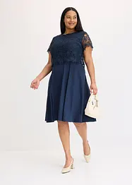 Midi jurk met kant, bonprix