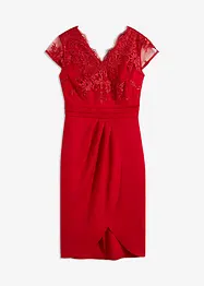 Mini jurk met kant, bonprix