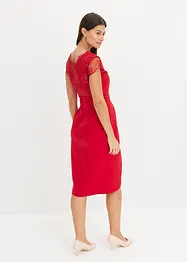 Mini jurk met kant, bonprix